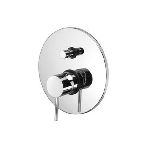 Miscelatore incasso doccia Light con deviatore in ottone cromo di