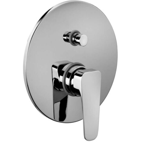Miscelatore incasso doccia Sly con deviatore in ottone cromo di
