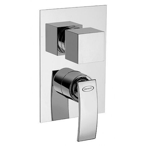 Miscelatore Jacuzzi incasso per doccia serie Glint con deviatore rotativo a 2 uscite 0IQ00400JA01 cromato