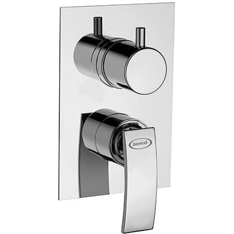 Miscelatore Jacuzzi incasso per doccia serie Ray con deviatore rotativo a 2 uscite 0IO00400JA01 cromato