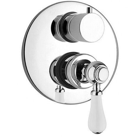 Miscelatore Jacuzzi incasso per doccia serie Tosca con deviatore rotativo a 2 uscite 0TO00400JA00 cromato