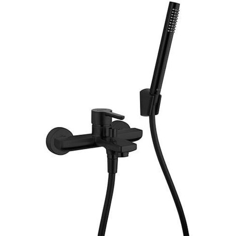 Miscelatore Jacuzzi per vasca esterno serie Sunset YO con Duplex 0SUYO002JA01 nero opaco