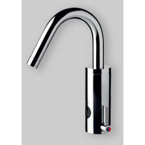MISCELATORE LAVABO A FOTOCELLULA CANNA ALTA - Batterie 6 V