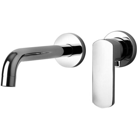 Miscelatore lavabo a muro con bocca lunga 199 mm Paini Ovo 86CR208 Cromo