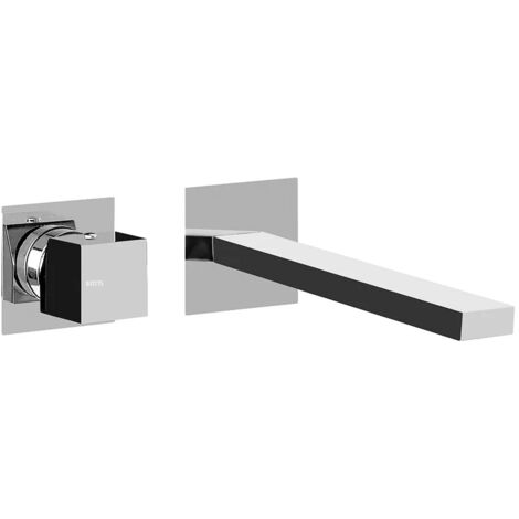 Miscelatore lavabo a muro cromato lucido Torre