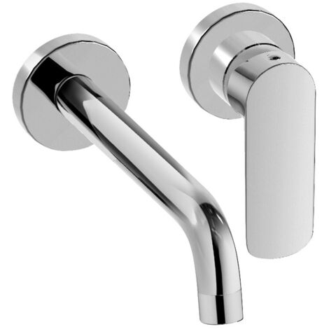 Miscelatore lavabo a parete con bocca lunga 199 mm Paini Nove 09CR208  Cromo