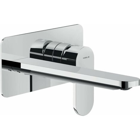 Miscelatore lavabo a parete cromato con bocca da 20 cm Nobili Yoyo YO126198/1CR  Cromo