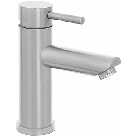 Miscelatore lavabo acciaio spazzolato con piletta click-clack  York