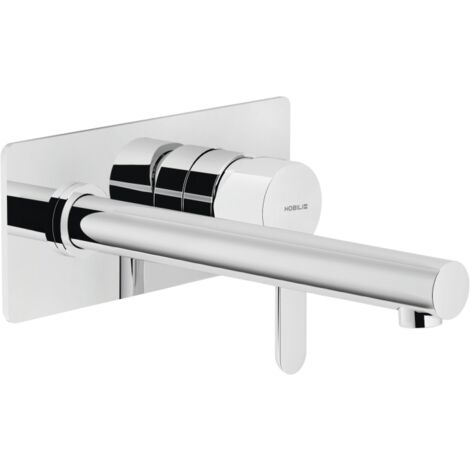 Miscelatore lavabo ad incasso bocca lunga Nobili serie ABC AB87198/1CR  Cromato - Ottone