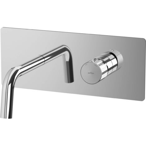 Miscelatore lavabo ad incasso con bocca l. 248 mm Paffoni serie Jo JO106NO  Ottone - Nero opaco