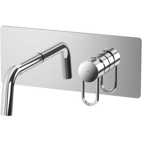 Miscelatore lavabo ad incasso con bocca l. 248 mm Paffoni serie Joker JK106CR  Cromato - Ottone