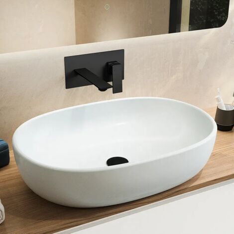 Miscelatore Lavabo ad Incasso in Ottone Nero Opaco Mod. Ingrid