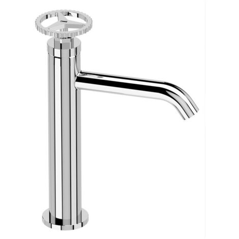 Miscelatore lavabo altezza media senza scarico e senza foro sul corpo - serie Chrono