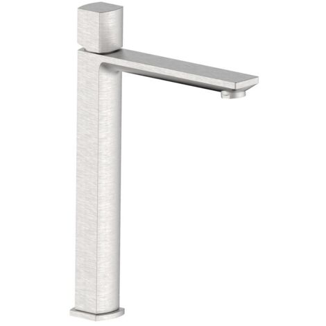 Miscelatore lavabo alto acciaio spazzolato con portata limitata - serie Marte