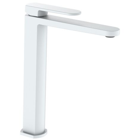 Miscelatore lavabo alto bianco senza piletta - serie Venere