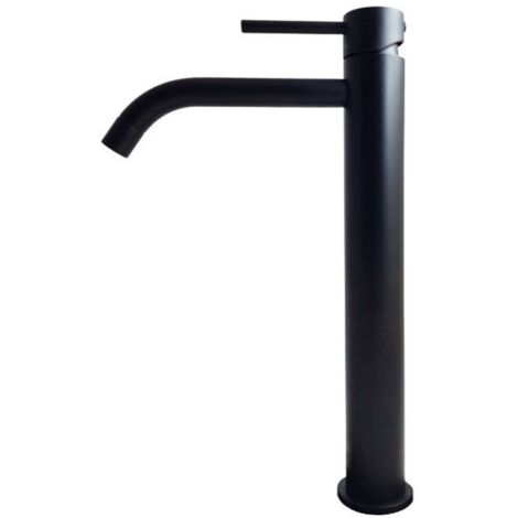 Miscelatore lavabo alto colore nero opaco senza scarico Paffoni Light LIG081NO  Nero opaco