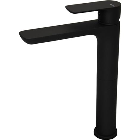 Miscelatore lavabo alto con scarico Vema SLATE V14020 Nero Opaco
