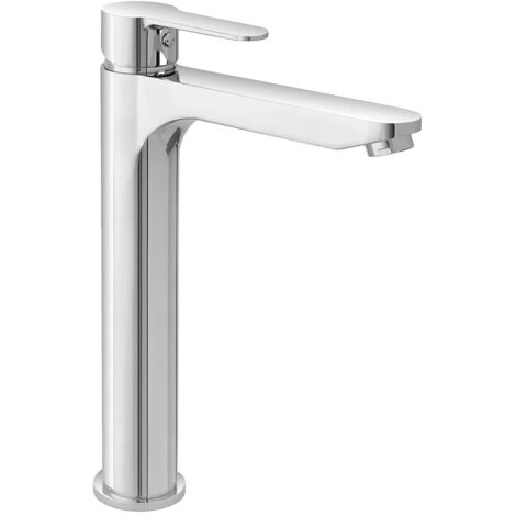 Miscelatore lavabo alto cromato completo di piletta click clack Zoe