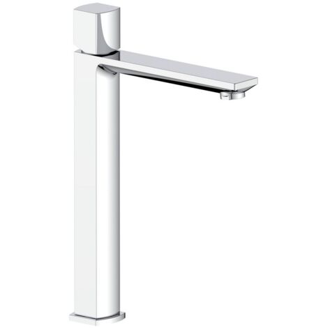 Miscelatore lavabo alto in ottone finitura cromo con portata limitata - serie Marte