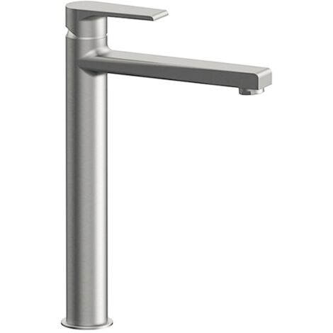 Miscelatore lavabo alto Mariani serie Artic in ottone spazzolato