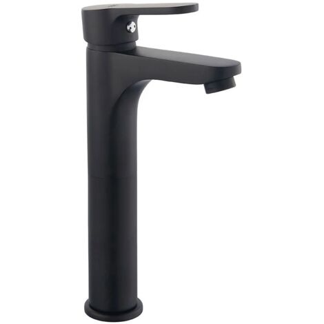 Miscelatore lavabo alto nero opaco serie Paco