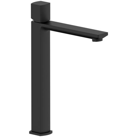 Miscelatore Lavabo Alto Serie Edison Nero Opaco