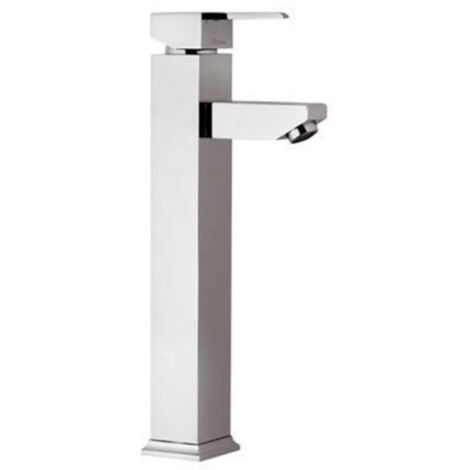 Miscelatore lavabo bagno in ottone finitura cromato - Quadra