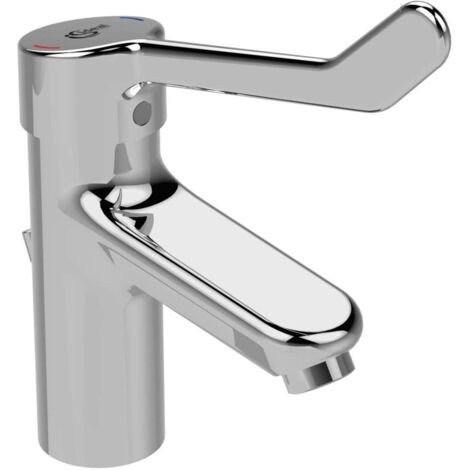 Miscelatore lavabo CERAPLUS 2 con leva clinica e piletta in metallo cromato IDEAL STANDARD