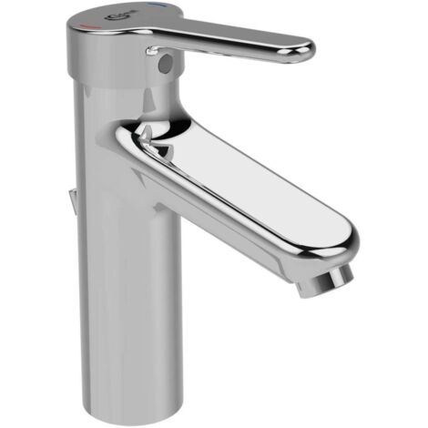 Miscelatore lavabo CERAPLUS 2 Grande con piletta in metallo cromato IDEAL STANDARD