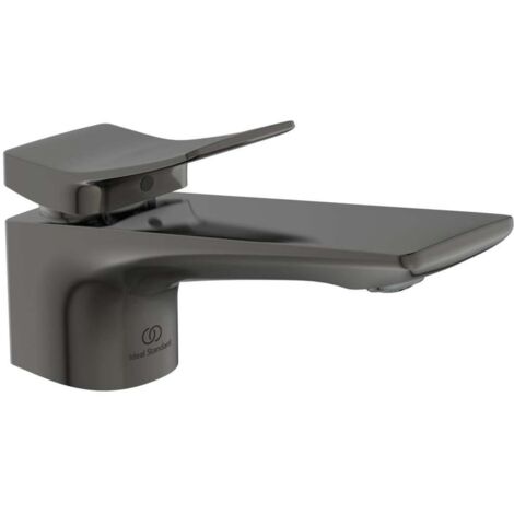 Miscelatore lavabo CHECK sporgenza 132 mm magnetico grigio con scarico IDEAL STANDARD