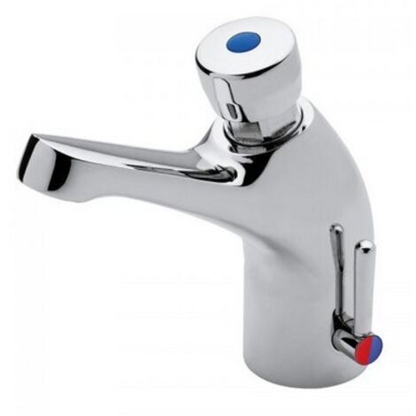 MISCELATORE LAVABO CON ARRESTO TEMPORIZZATO SERIE CLASSICA Cromo IDRAL