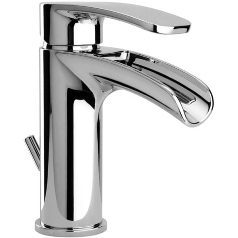 PAINI FRANCE Miscelatore lavabo con bocca a cascata Paini Ovo 86CR211WFS Cromo