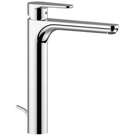 Miscelatore lavabo con canna alta e scarico automatico Paffoni serie Green GR085CR  Cromato - Ottone