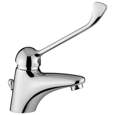 Miscelatore lavabo con leva clinica e scarico automatico 1”1/4G Paffoni serie Duemila DU305CR  Cromato - Ottone