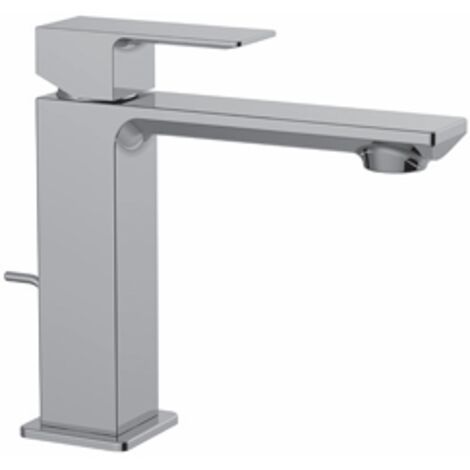 Miscelatore lavabo con scarico automatico 1"1/4G Nero Opaco Paffoni serie Elle EL075HNO  Ottone - Nero opaco