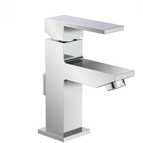 Miscelatore lavabo cromato - Rubinetto monocomando - Maniglia centrale - 24110