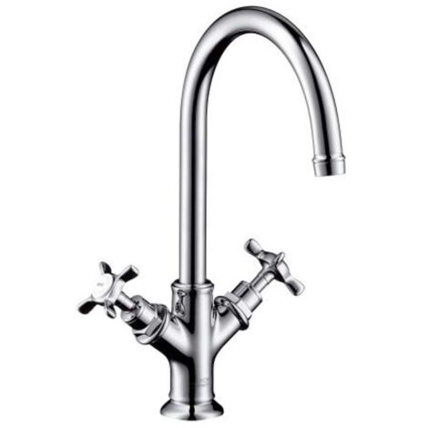 Miscelatore lavabo cromato senza tiretto né piletta
