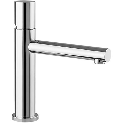 Miscelatore lavabo cromo senza leva in acciaio inox Gemini