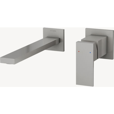 Miscelatore lavabo da incasso nichel spazzolato - Sirius