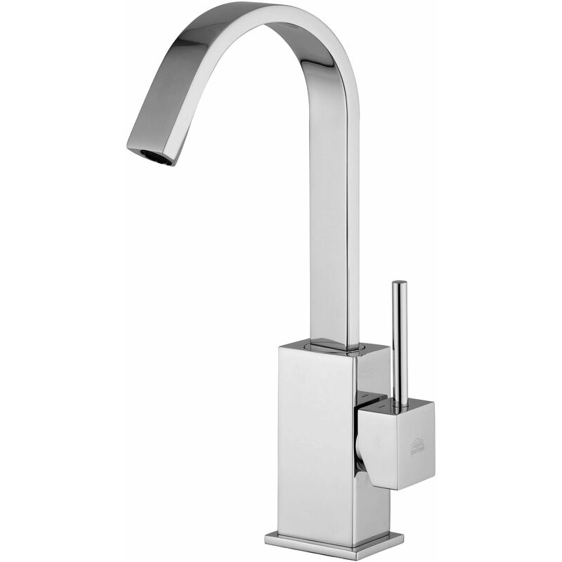 Paffoni - Miscelatore Lavabo Cromato Con Canna Orientabile E Scarico Automatico 11/4