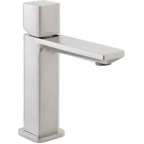 Miscelatore lavabo in ottone color nichel con piletta click clack Lotus