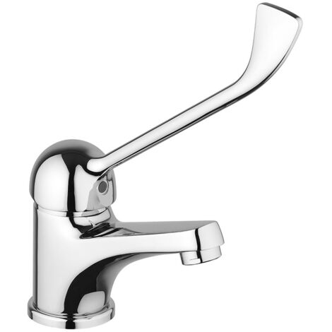 Miscelatore lavabo in ottone cromato con leva clinica