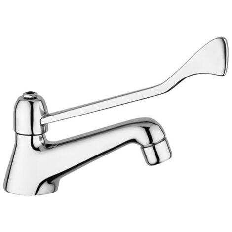 Miscelatore lavabo in ottone cromato con leva clinica linea Cigno