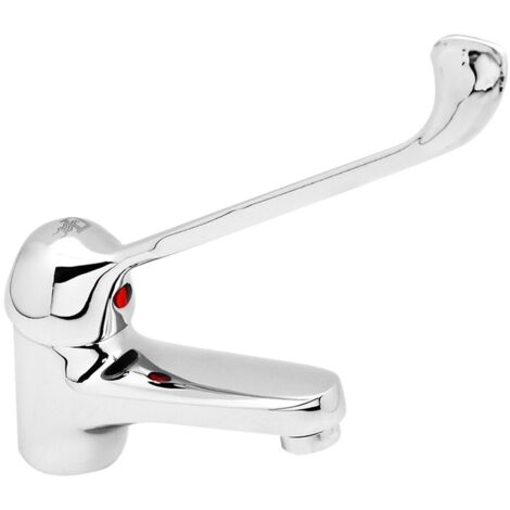 Miscelatore lavabo in ottone cromato con leva clinica linea Ines