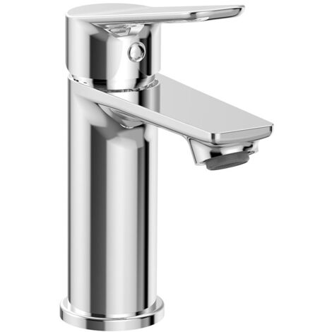 Miscelatore lavabo in ottone cromato con piletta Linea Aurora