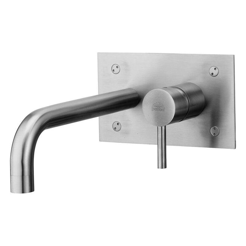 Miscelatore per lavabo ad incasso Paffoni serie Steel STEEL101AC Acciaio inox - Acciaio