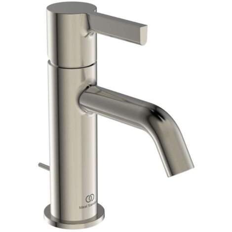 Miscelatore lavabo JOY sporgenza 110 mm argento Storm con piletta IDEAL STANDARD