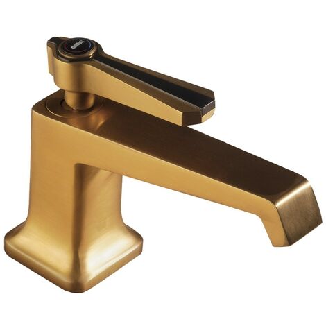 Miscelatore lavabo monoforo colore ottone spazzolato con piletta clic clac Mamoli 1938 41380000065G  Ottone spazzolato
