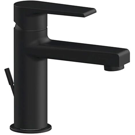 Miscelatore lavabo nero opaco Mariani serie Artic scarico incluso