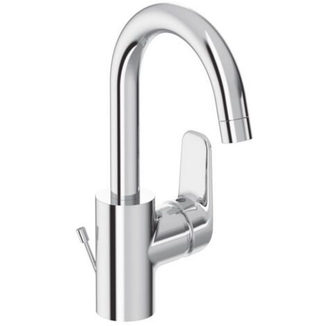 Miscelatore lavabo OKYRIS, bocca tubo alto, 288 mm, filtro in polipropilene - cromato PORCHER